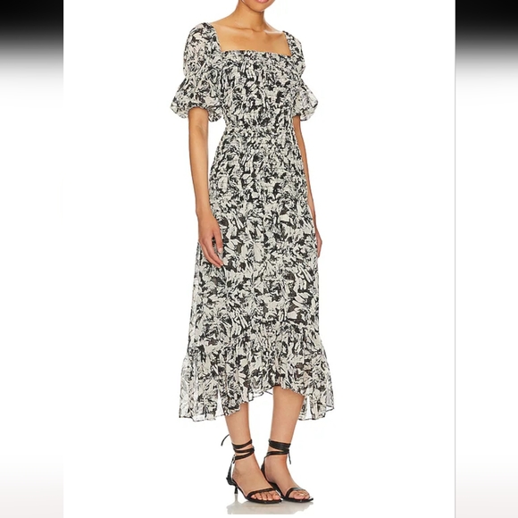 MISA Los Angeles Diya Dress in Tonal Abstract Size XS - Picture 2 of 7